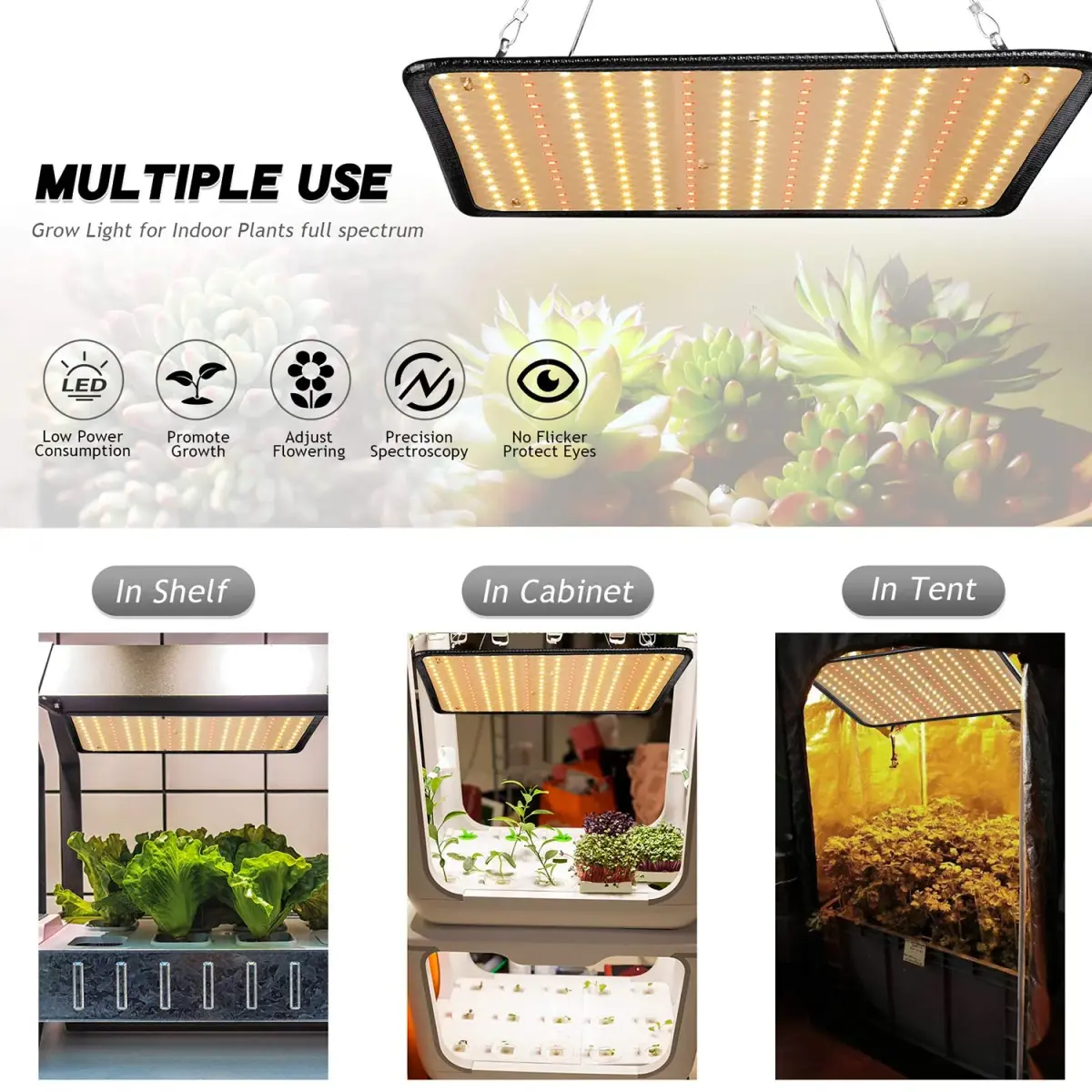 SERWING 200W LED Grow Light Bulb 3735lm | Full Spectrum for Indoor Plants - view 6