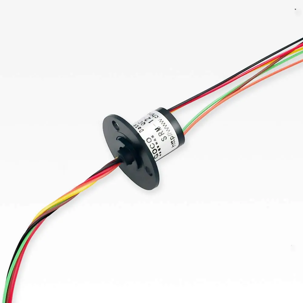 U Brands Slip Ring 12.5mm Diameter | Conductive Ring for Rotating Joints, 6 Wire, 2A, 220VAC/DC, -30°C to +80°C, Gold Contact - main product image