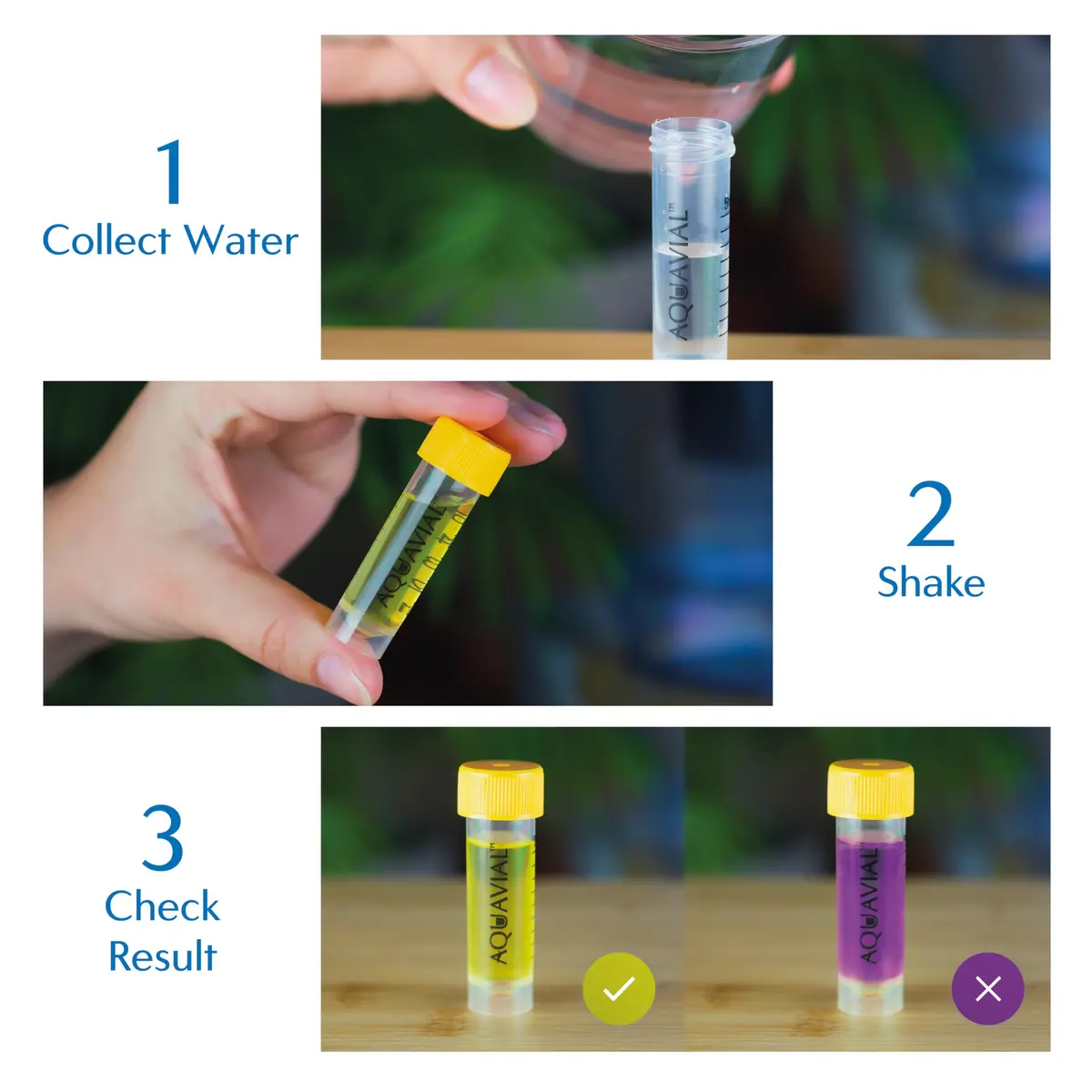 AquaVial Water Testing Kit 8-Pack for E. Coli & Coliform Bacteria | High Sensitivity Water Quality Test - view 4