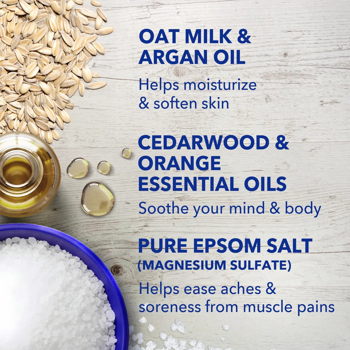 Dr Teal's Epsom Salt Magnesium Soak, Soothe & Comfort with Oat Milk & Argan Oil, 48 oz | Muscle Relaxation & Skin Nourishment - view 6
