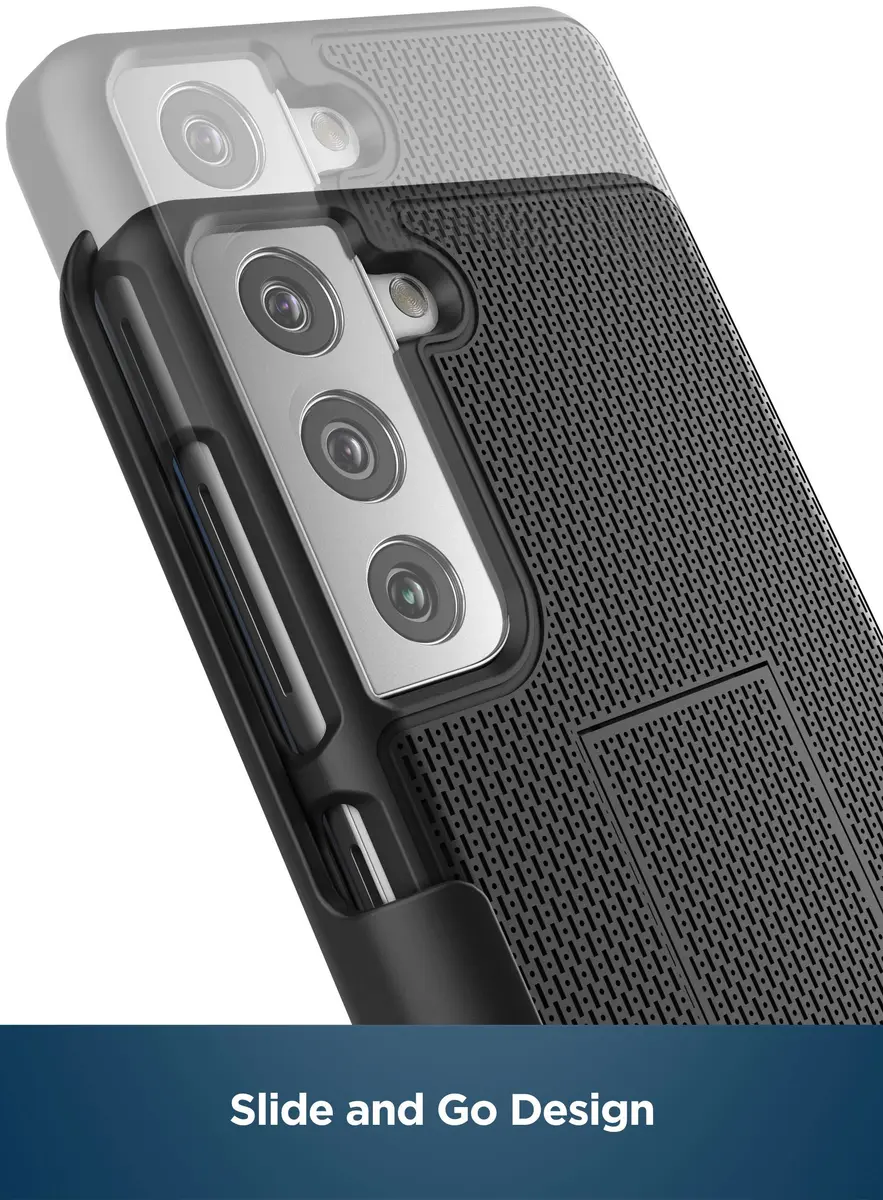 ENCASED DuraClip Belt Clip Case for Samsung Galaxy S21 | Slim Phone Cover with Holster, 180° Swivel Clip, Black - view 6