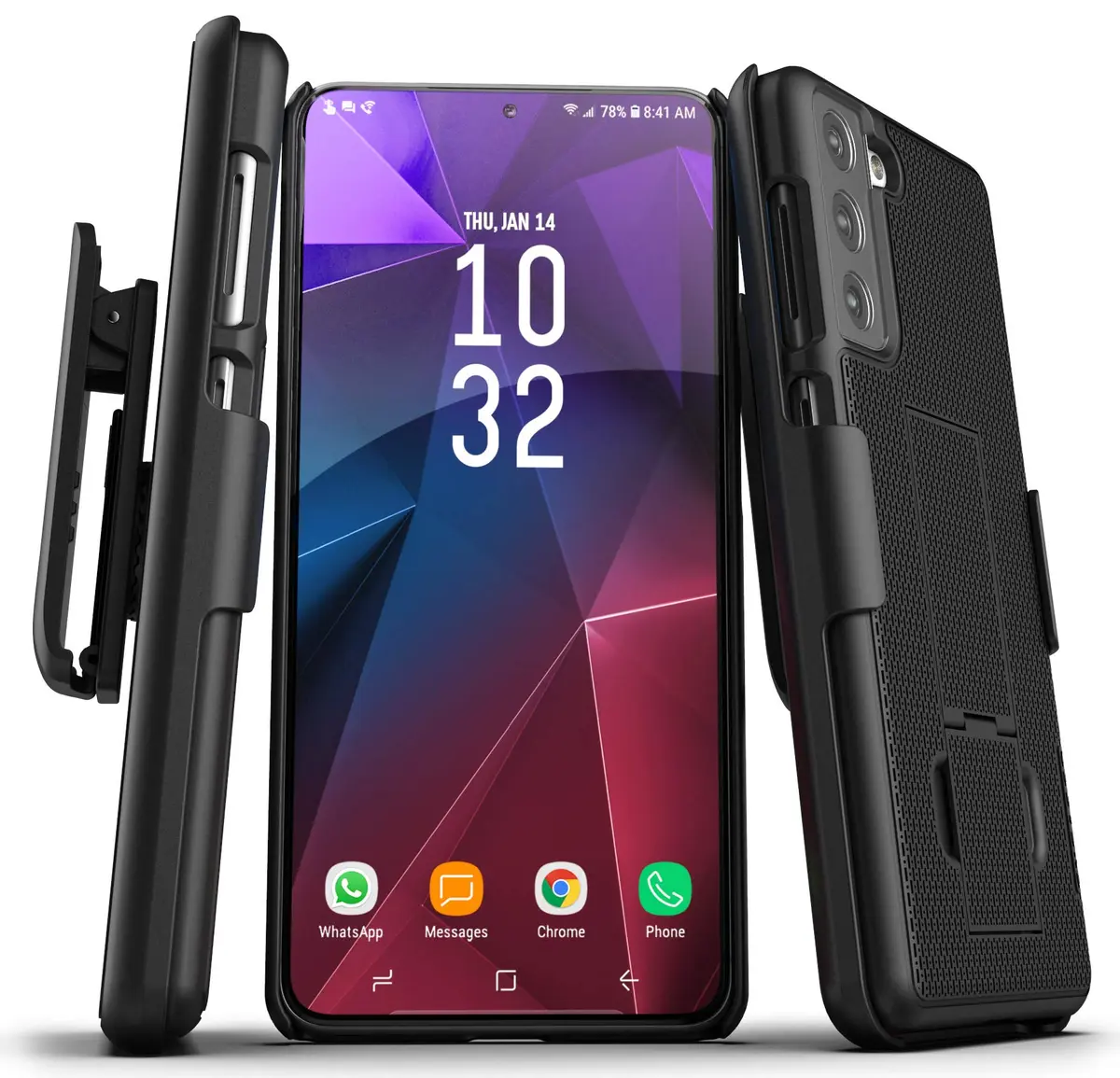 ENCASED DuraClip Belt Clip Case for Samsung Galaxy S21 Plus | Slim, Durable & Secure Phone Cover - main product image