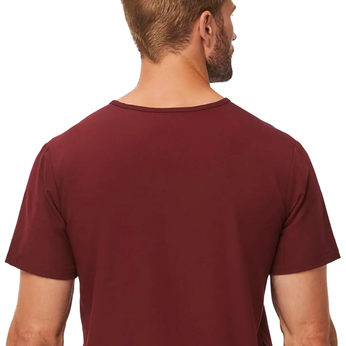 FIGS Chisec Three-Pocket Men’s Scrub Top – Burgundy, M | Technical Comfort & Durable Fit - view 8