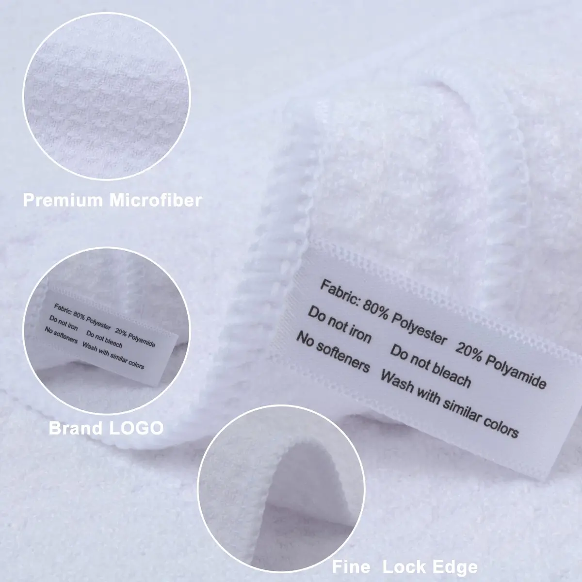 SINLAND Microfiber Kitchen Towels 6 Pack | Quick Dry & Lint-Free 16x24 Inch - view 4