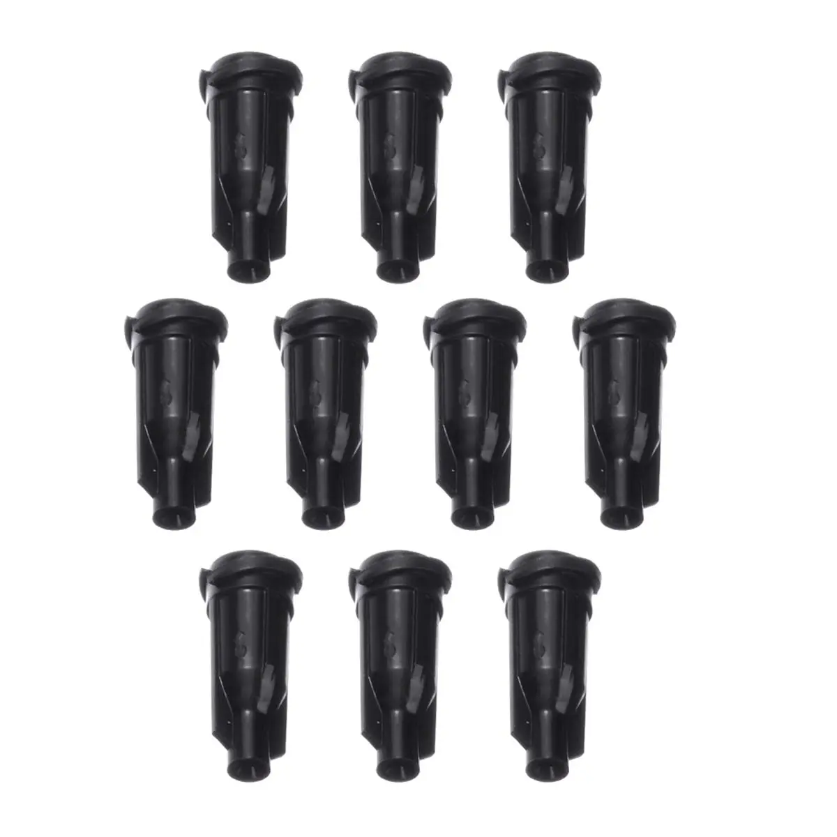 Jyving Syringe Luer Stop Caps 100PCS Black | Sealing Fittings for Lab Use - view 3