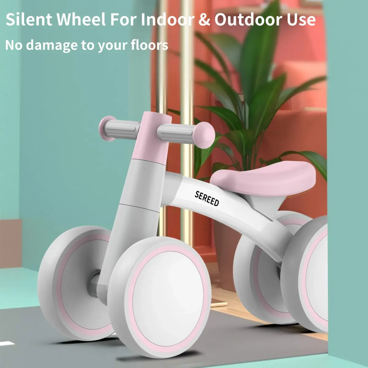 SEREED Baby Balance Bike for 1 Year Old Boy Girl, First Birthday Gift Toy | Aluminum Alloy Frame, 12-24 Months Toddler Bike - view 5