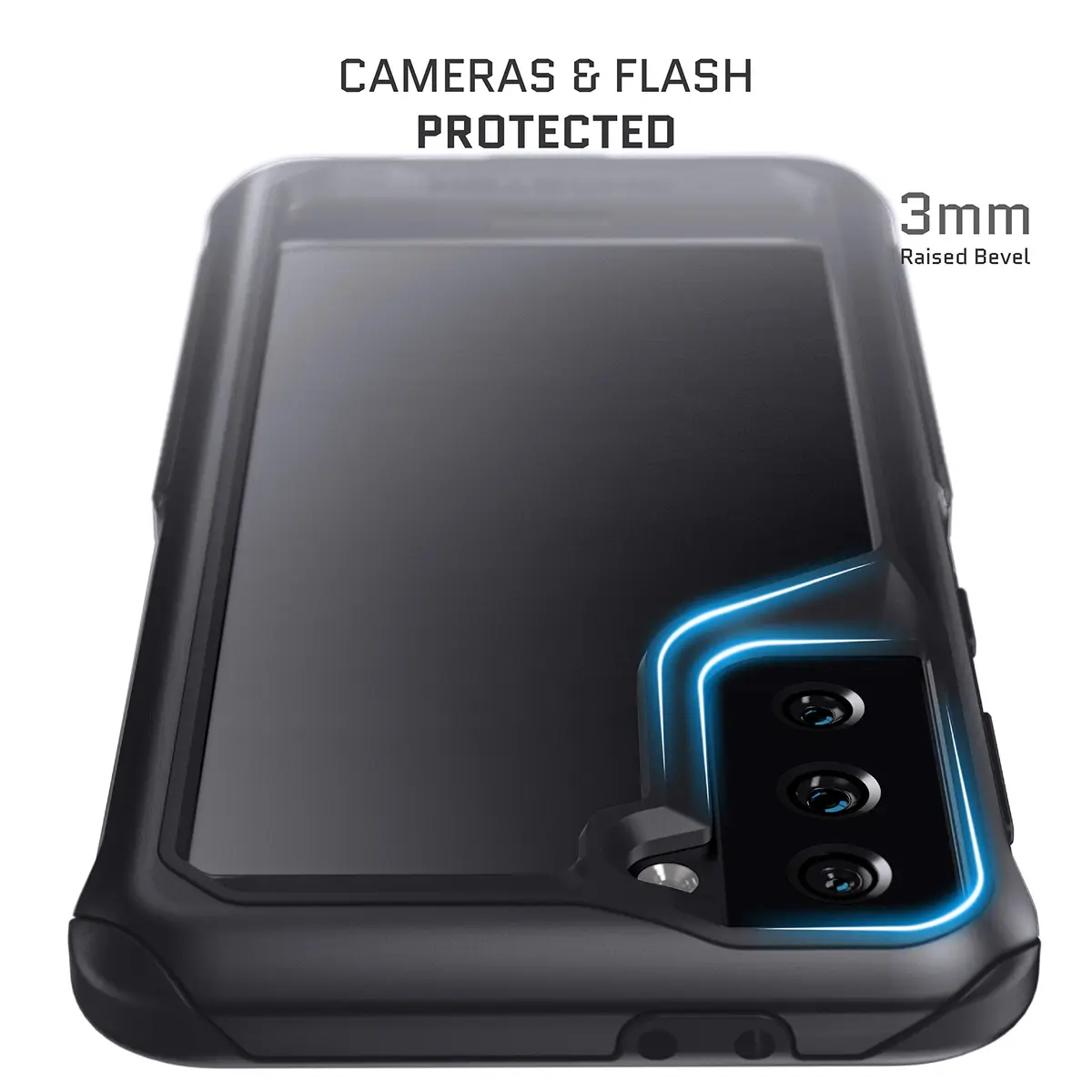 Ghostek ATOMIC slim S21 Plus Case with Aluminum Bumper & Clear Back | Heavy Duty Shock-Absorbent Protection (70-120c) - view 5