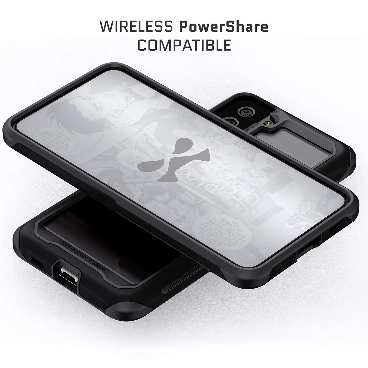 Ghostek ATOMIC slim S21 Plus Case with Aluminum Bumper & Clear Back | Heavy Duty Shock-Absorbent Protection (70-120c) - view 6