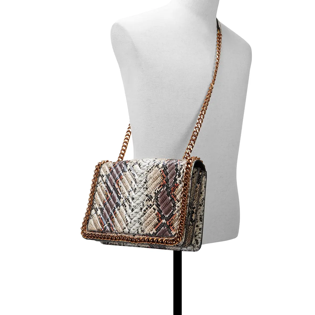 ALDO Women's Medium Greenwald Crossbody Bag, Brown Multi | Versatile Synthetic Handbag for Daily Use - view 2