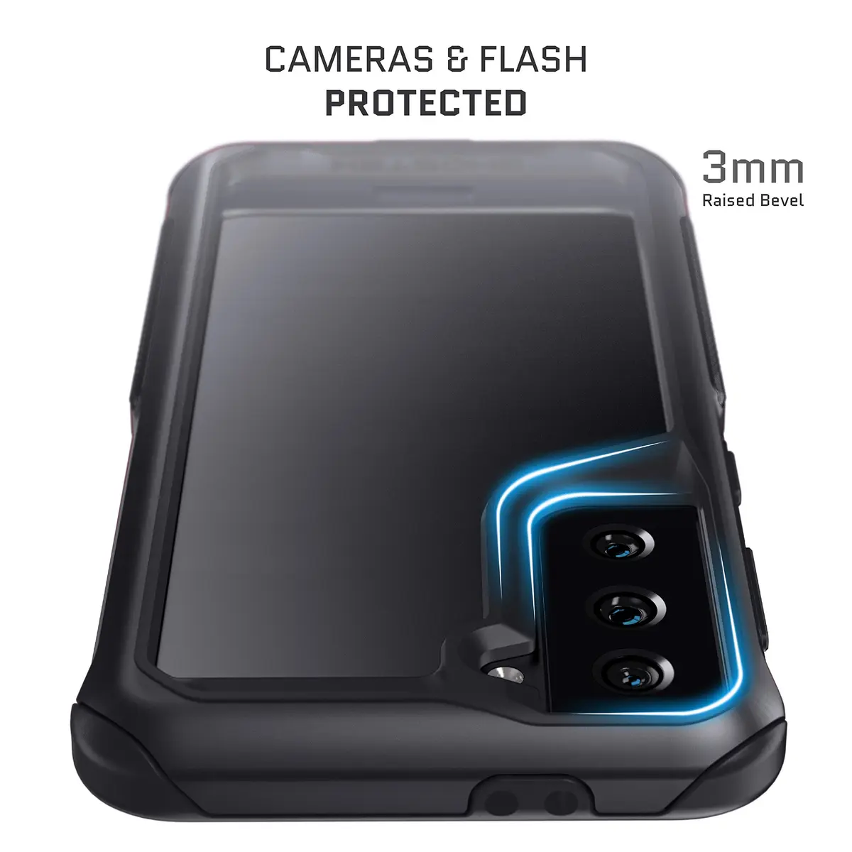 Ghostek Atomic Slim Samsung Galaxy S21 Case - Heavy Duty Aluminum Bumper Clear Back Cover - Shock-Absorbing Protective Phone Case for Galaxy S21 5G Phone Case 2021, (6.2") - view 5