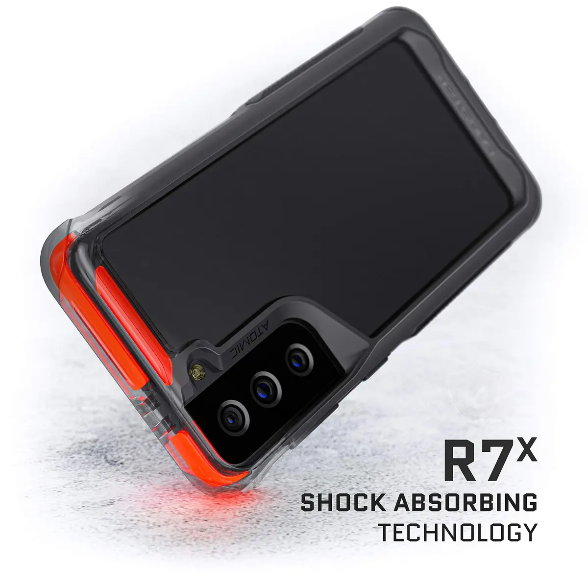 Ghostek Atomic Slim Samsung Galaxy S21 Case - Heavy Duty Aluminum Bumper Clear Back Cover - Shock-Absorbing Protective Phone Case for Galaxy S21 5G Phone Case 2021, (6.2") - view 7