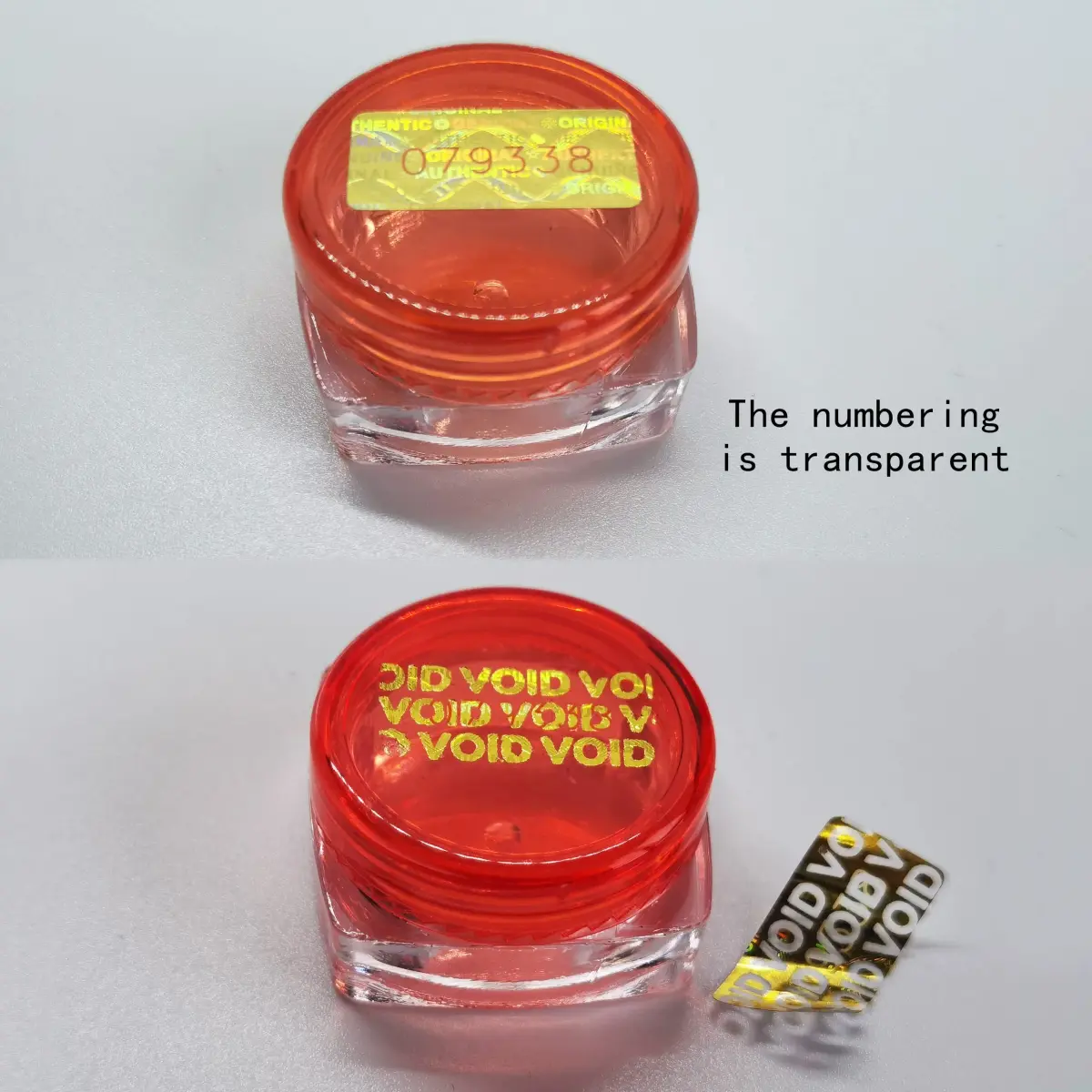 TLK&FBB Gold 580 Pcs Tamper Evident Seal Warranty Void Labels | 2cm x 1cm (0.787" x 0.39") - view 3