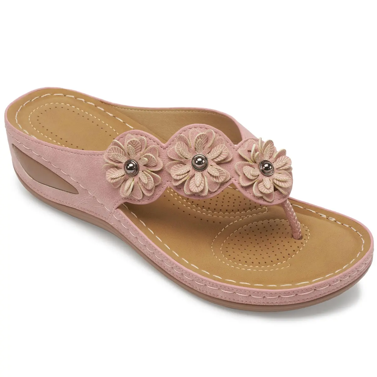 FUDYNMALC Wedge Sandals for Women Comfortable: Summer Platform Flip Flops - main product image