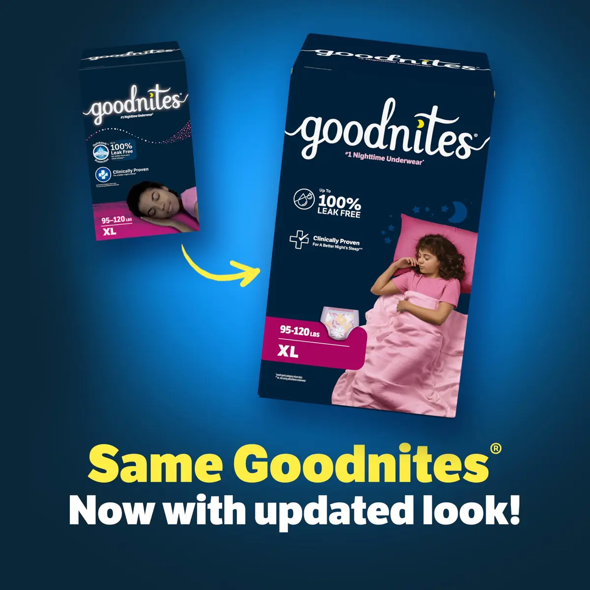 GoodNites Girls Nighttime Underwear Extra Large (28 Count) | Leak-Free Protection for Girls - view 3