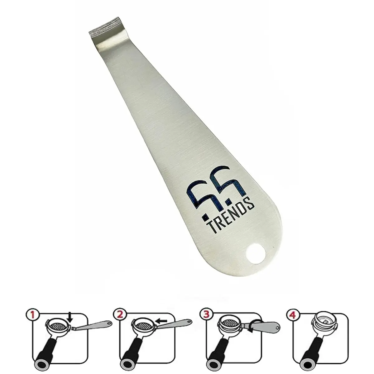 55 TRENDS Stainless Steel Portafilter Basket Removal Tool | 8cm (3.15 in) - view 7