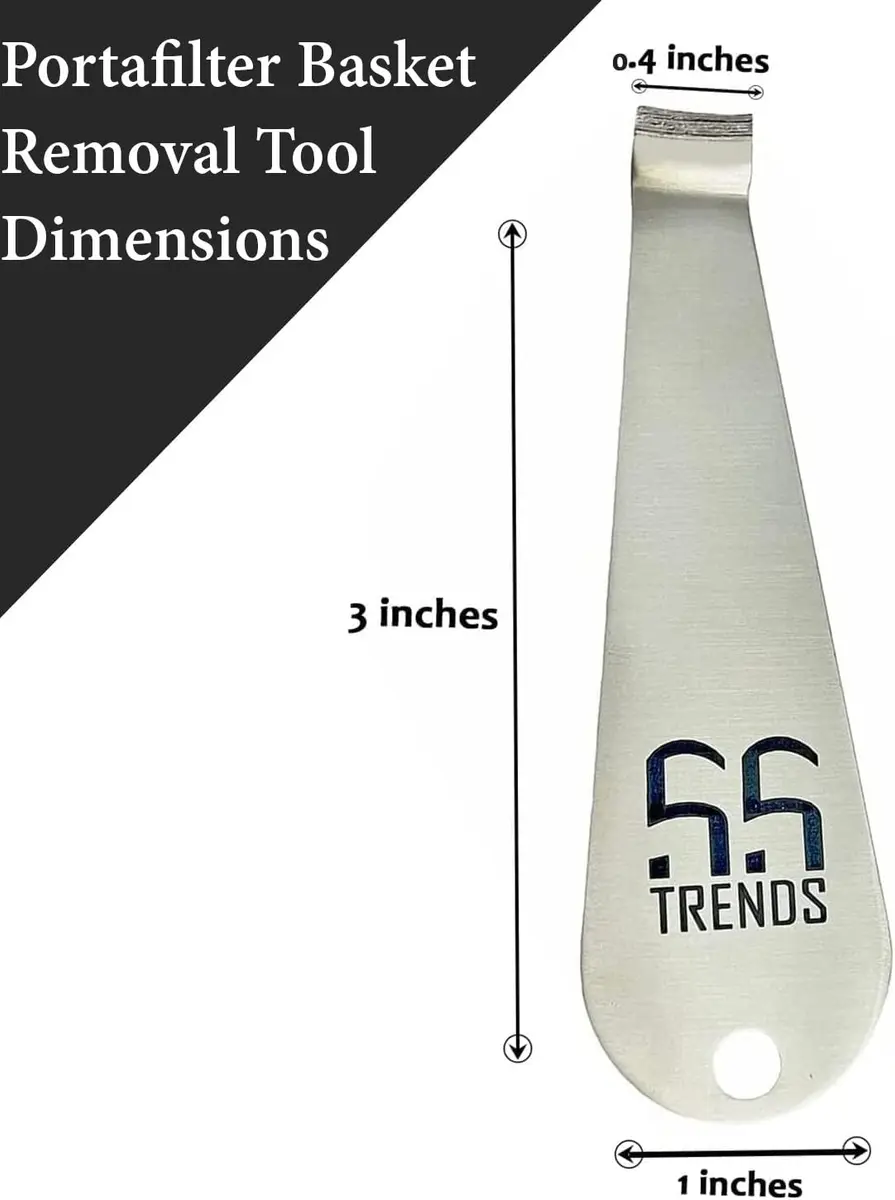 55 TRENDS Stainless Steel Portafilter Basket Removal Tool | 8cm (3.15 in) - view 4