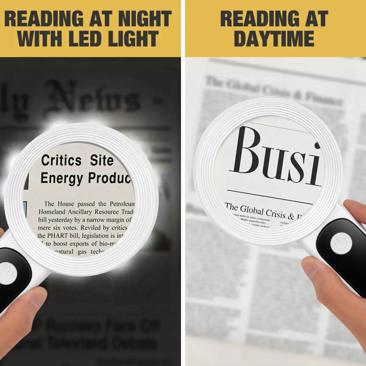 JMH Magnifying Glass with Light, 3.15 inch Lens | 18 LED Lights with 3 Modes - view 4