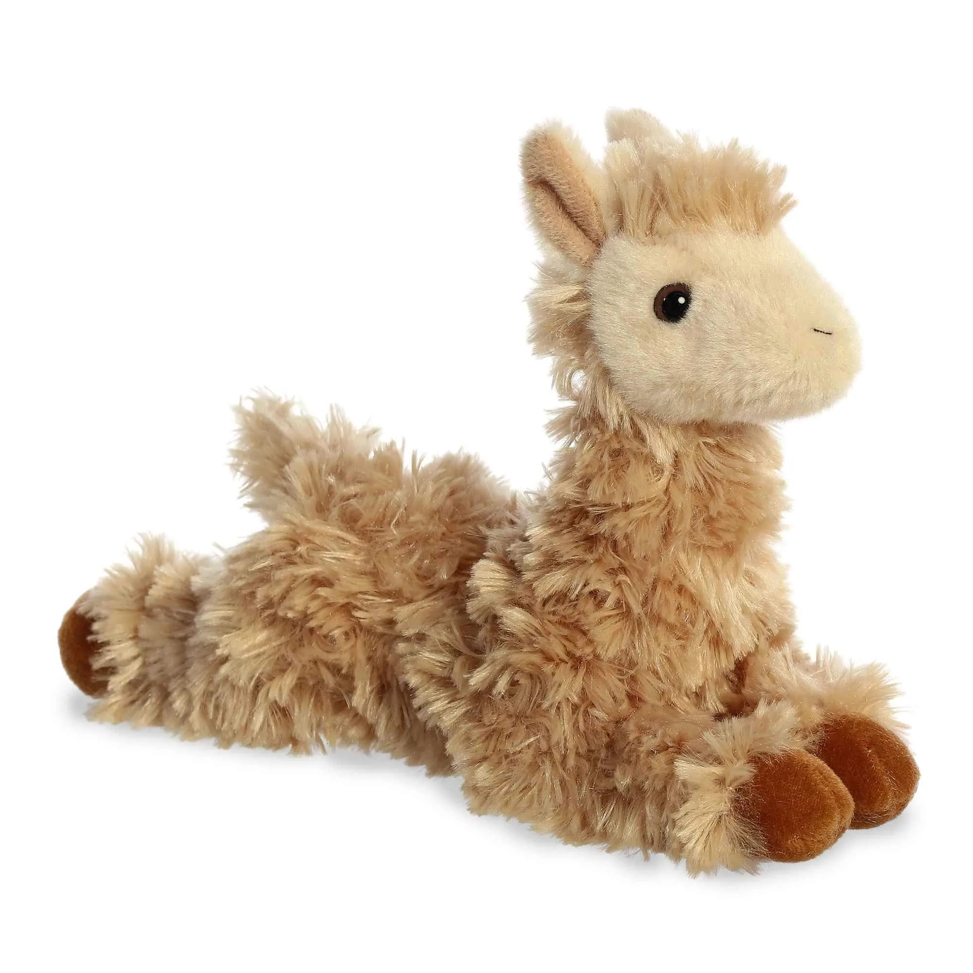 Aurora Mini Flopsie Louis Llama Stuffed Animal 21.6cm (8.5 Inches) | Brown Plush Toy - main product image