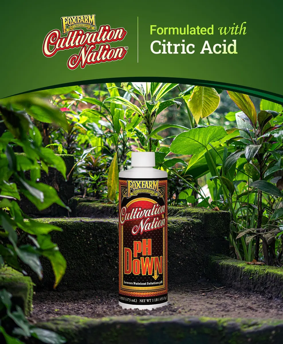 FoxFarm Cultivation Nation pH Down for Plants’ Nutrient Solutions 1 Pint | Formulated with Citric Acid for Soil & Hydroponics - view 2