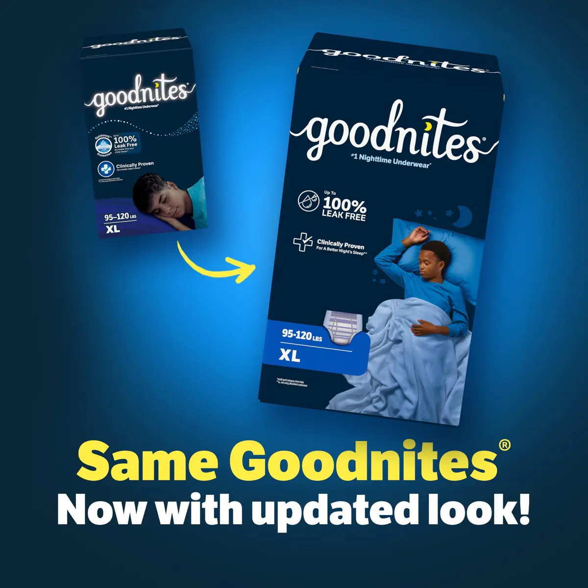 GoodNites Boys Nighttime Underwear XL (28 Count) | Leak-Free Protection for Boys 95-120 lbs - view 3