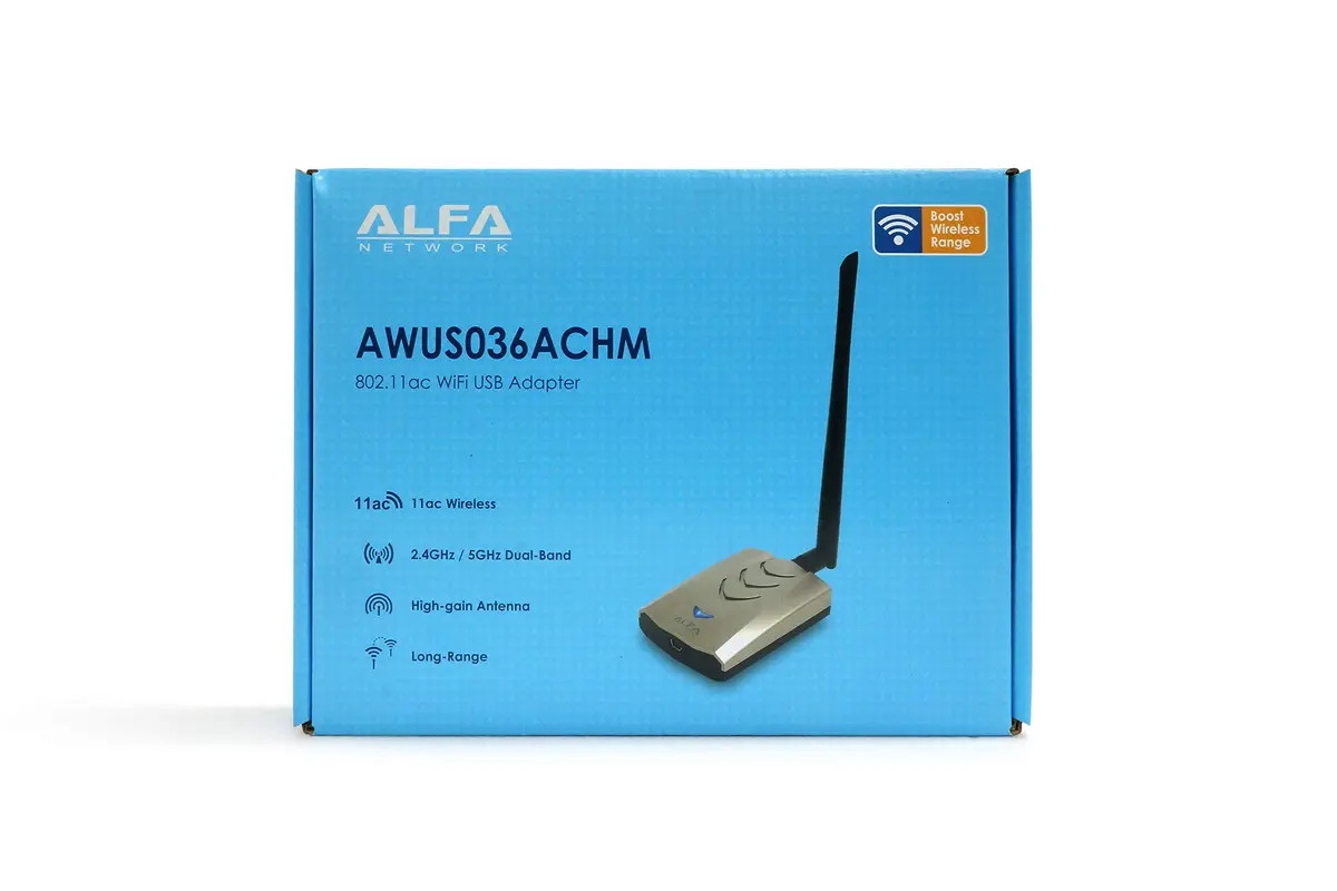 Alfa AWUS036ACHM 802.11ac WiFi Range Boost USB Adapter 433 Mbps (150 Mbps + 433 Mbps) - view 4