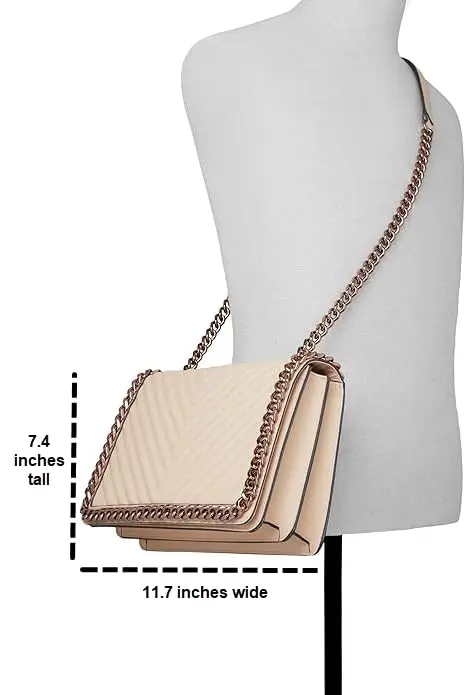 ALDO Women's Medium Greenwald Crossbody Bag, Beige Overflow | Versatile Synthetic Handbag for Daily Use - view 6