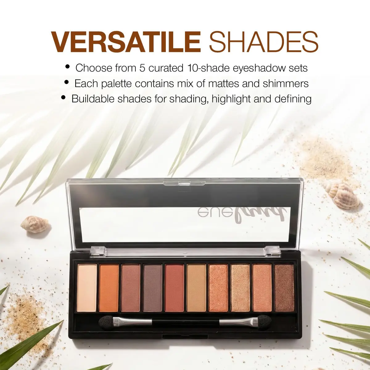 Palladio Eyeland Vibes Eyeshadow Palette 10 Shades | Tropical & Vibrant Looks for Day & Night - view 5