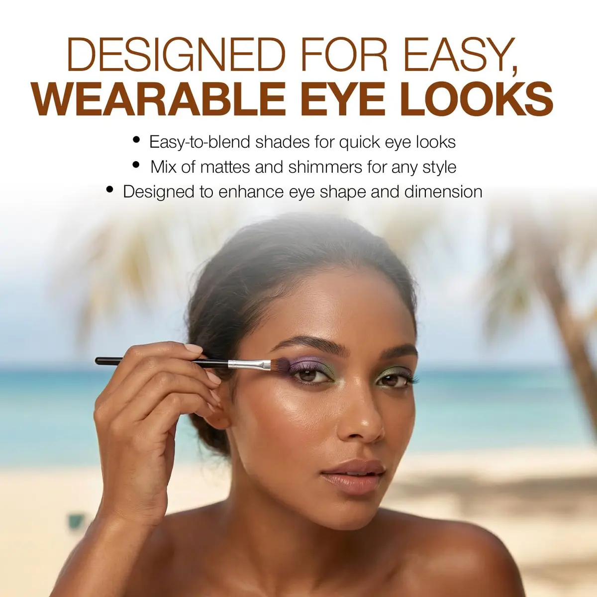 Palladio Eyeland Vibes Eyeshadow Palette 10 Shades | Tropical & Vibrant Looks for Day & Night - view 7