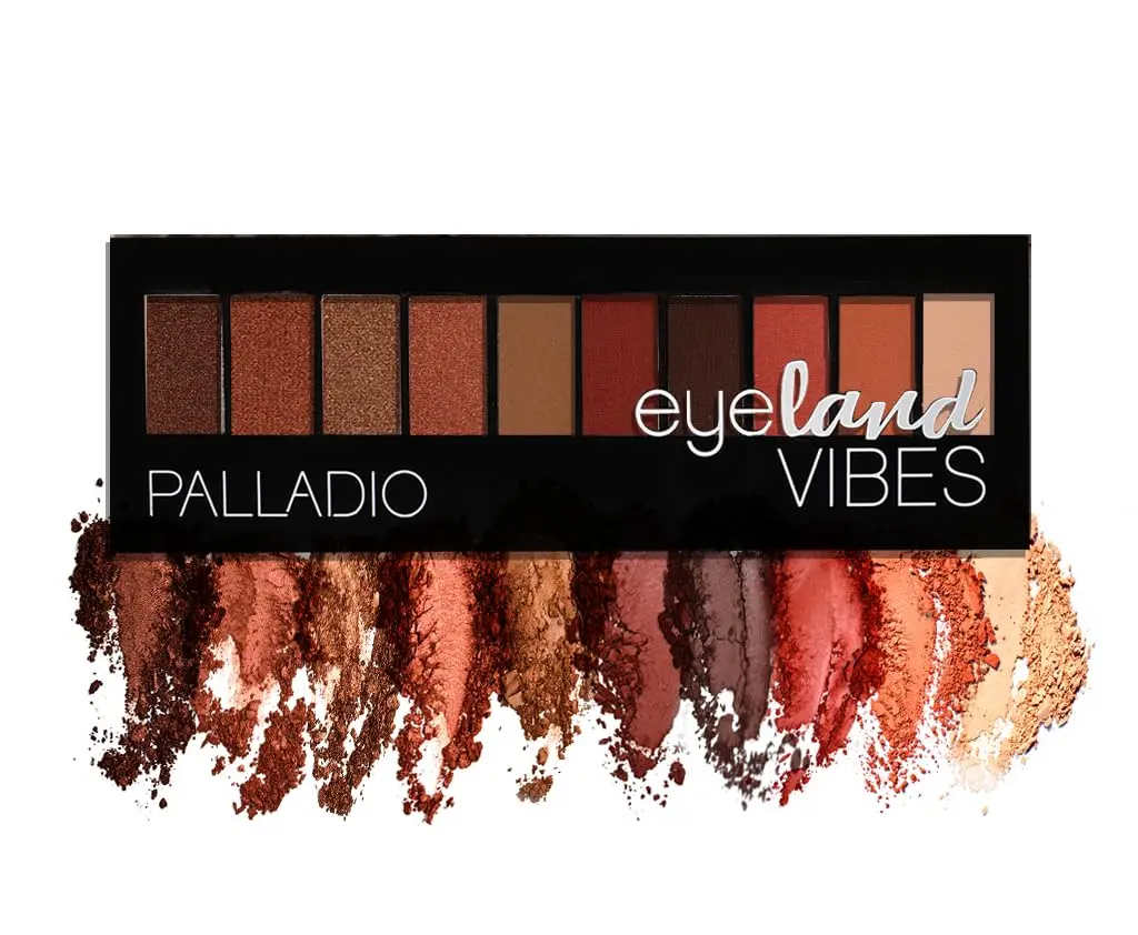 Palladio Eyeland Vibes Eyeshadow Palette 10 Shades | Tropical & Vibrant Looks for Day & Night - view 2