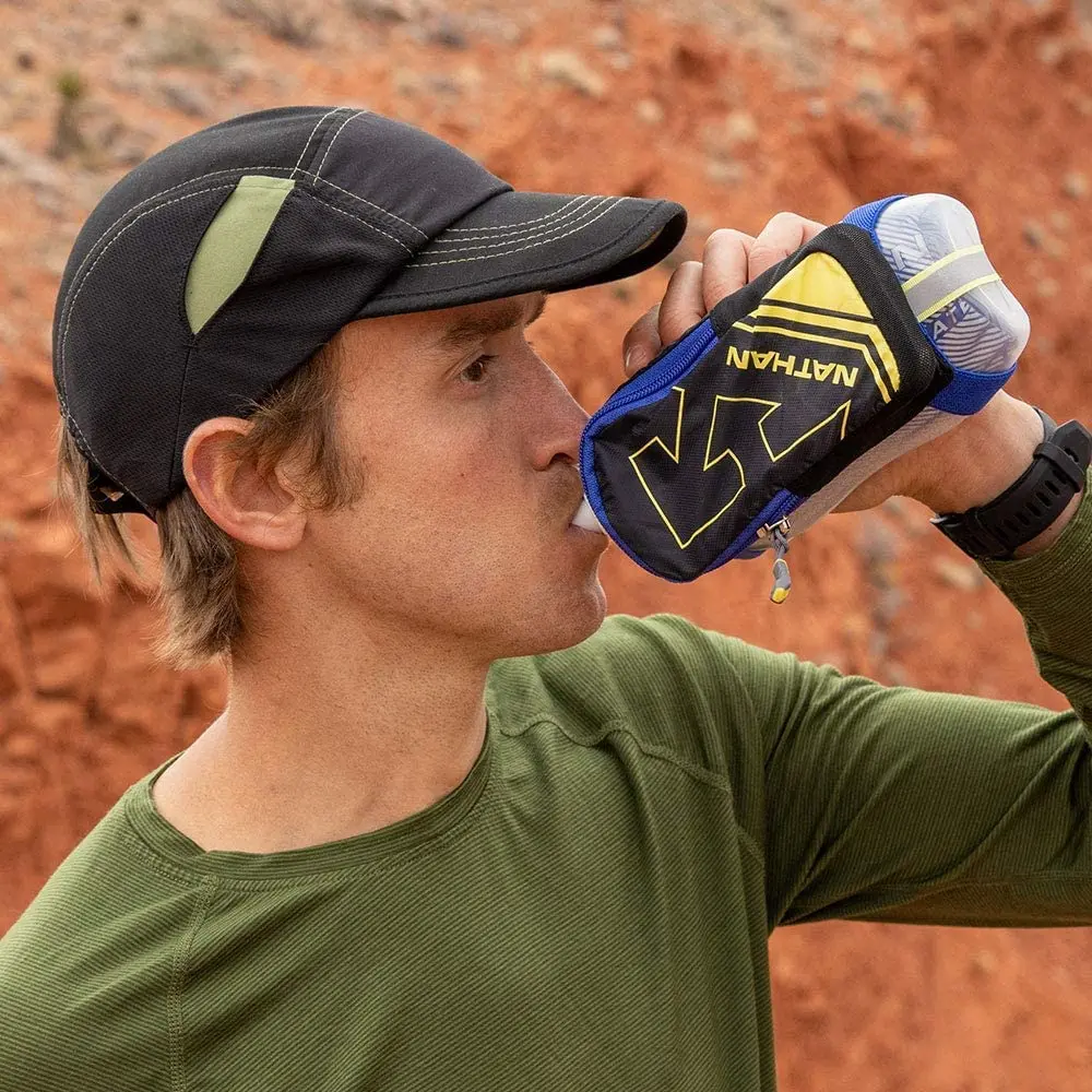 Nathan SpeedDraw Plus Insulated Flask 18oz | Grip-Free Hydration with Reflective Safety - view 3