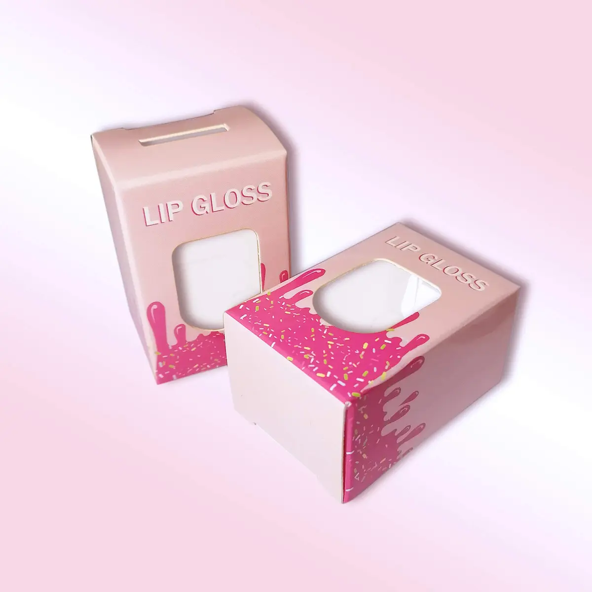 ANZKA Pink Lip Gloss Boxes 15 Pack Ice Cream Shaped | Premium Packaging for Lip Gloss Tubes - view 4