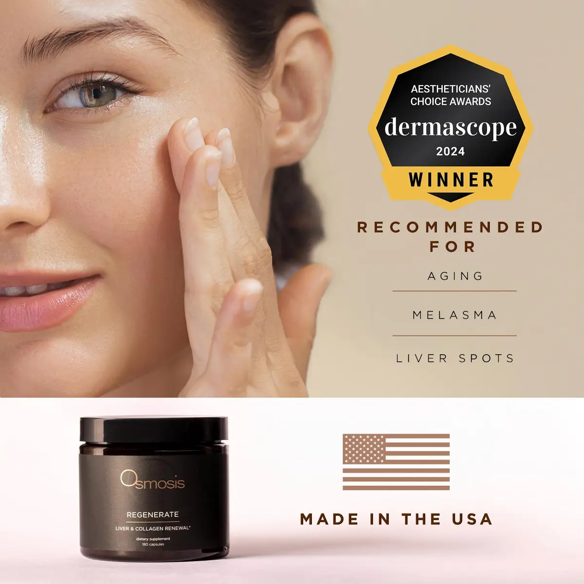 OSMOSIS Regenerate Skin & Liver Support Supplement, 180 Count | Supports Liver & Skin Firmness - view 4