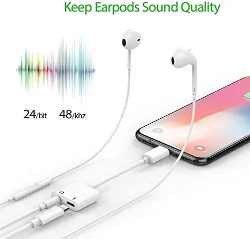 Belcompany MFi Certified Dual Lightning Adapter 2 Pack | Charge & Listen Simultaneously - view 6