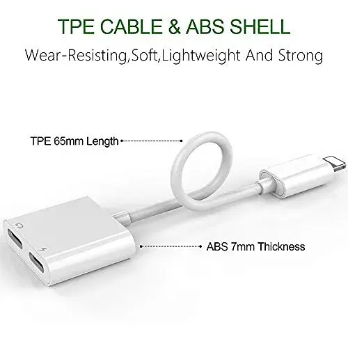 Belcompany MFi Certified Dual Lightning Adapter 2 Pack | Charge & Listen Simultaneously - view 5