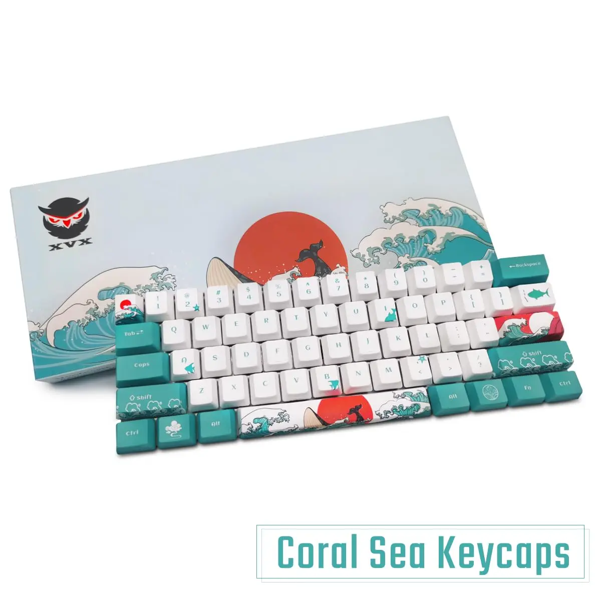 SDYZ Custom Keycaps-Keycaps 60 Percent, Suitable for GK61/GK64/RK61/Anne/GH60 /ALT61 Mechanical Keyboards, 71 Key Set, OEM Profile PBT Key caps (Coral Sea) | High-Quality OEM Profile - view 6