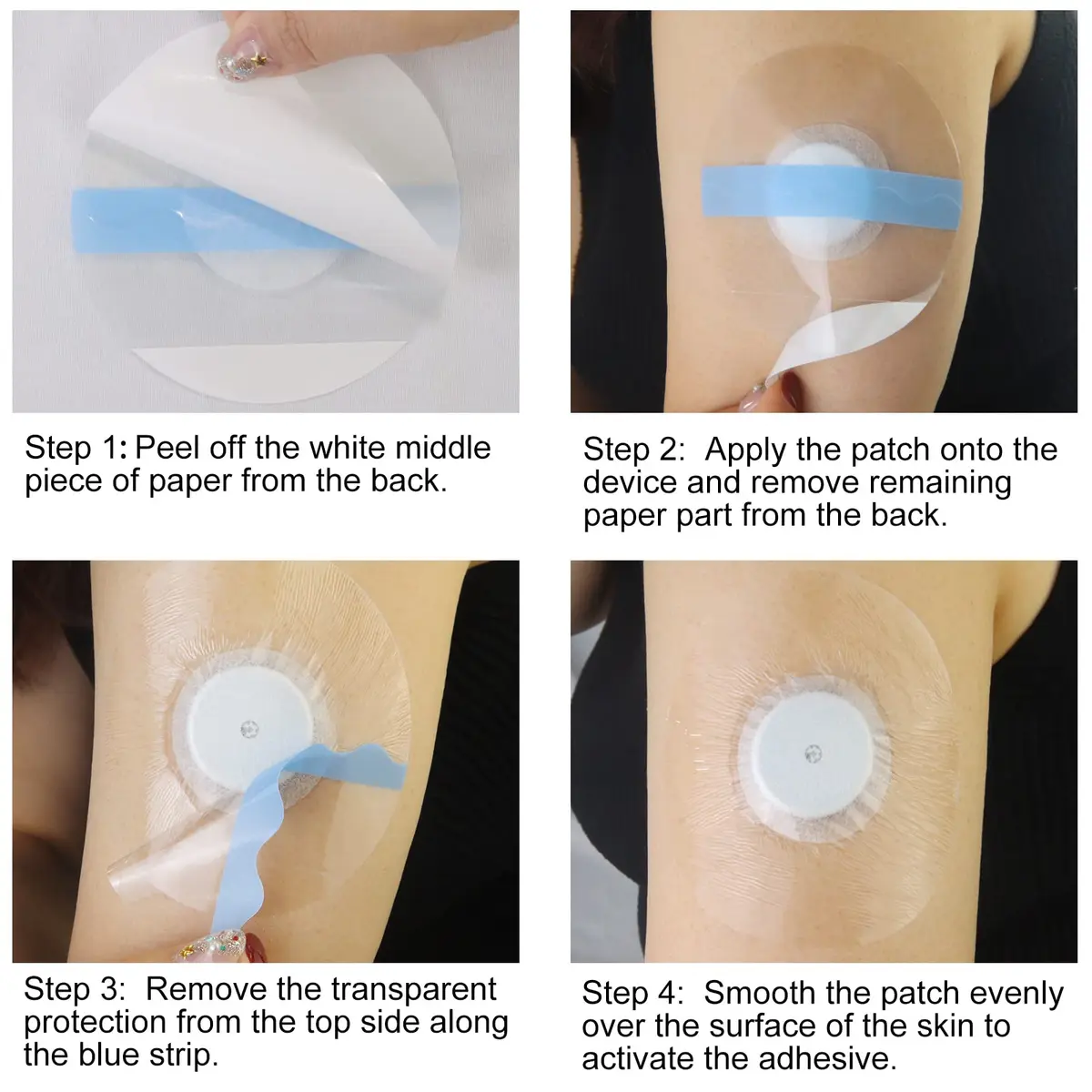 HONYOU Libre 2 Plus Sensor Covers & Lingo CGM Waterproof Freestyle Sensor Patches 40 Pack | Hypoallergenic & Latex-Free - view 7