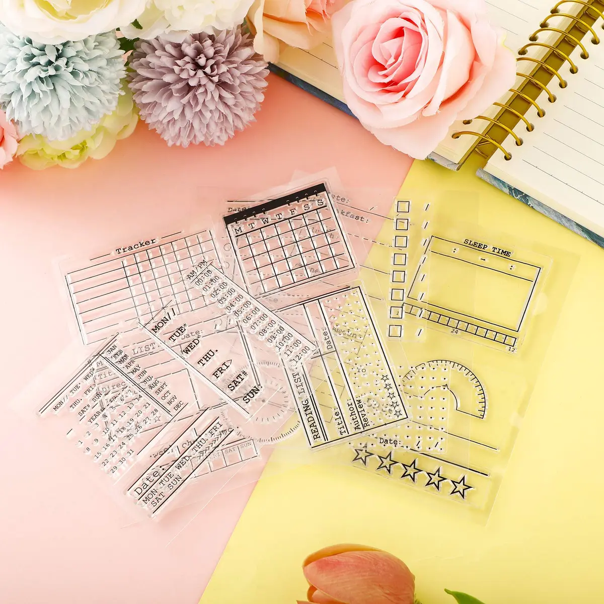 Zonon Journal Stamps 18 Styles | DIY Crafts for Scrapbooking & Planning - view 6