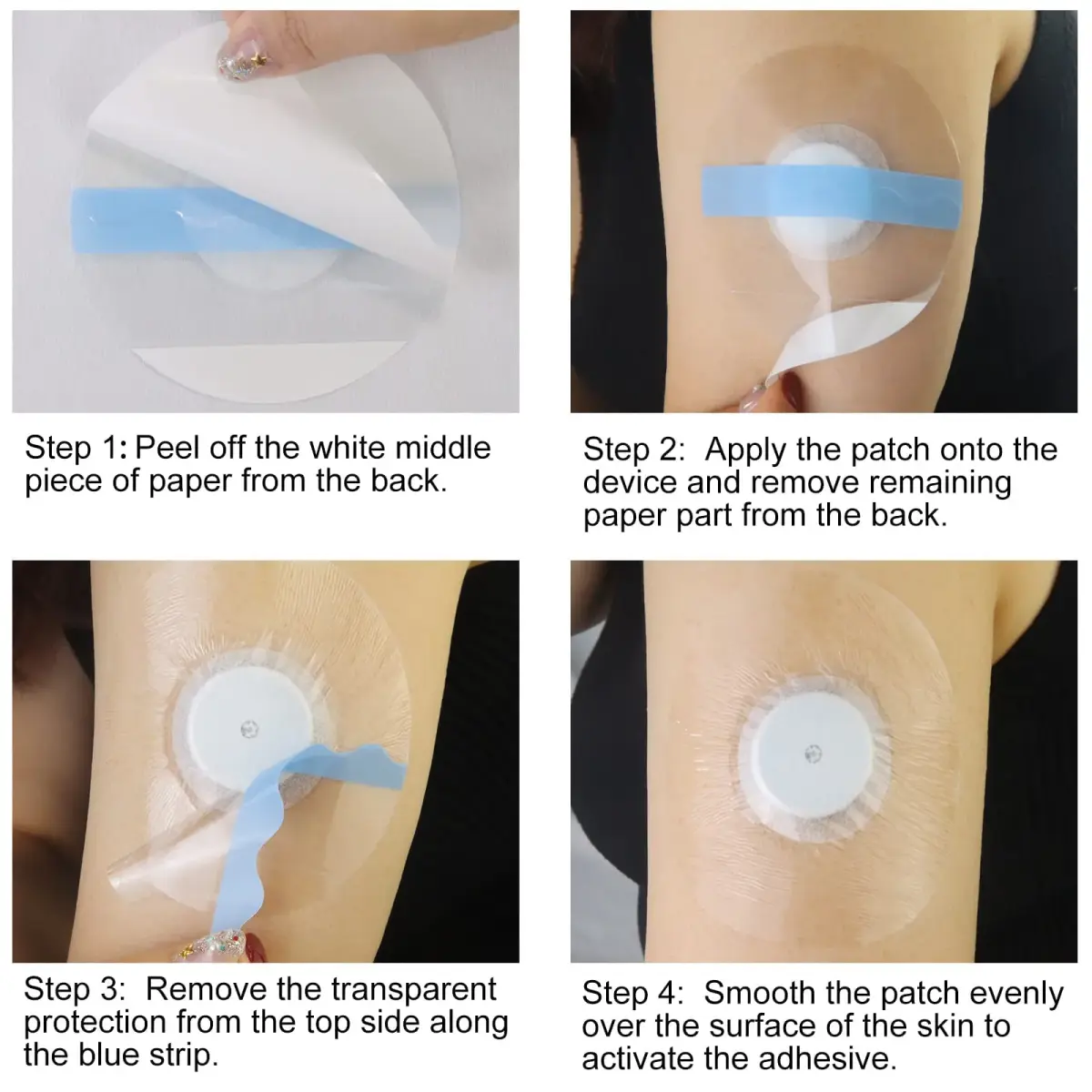 HONYOU Libre Sensor Covers 60-Pack | Waterproof, Hypoallergenic Adhesive Patches for Libre 2/3 - view 7