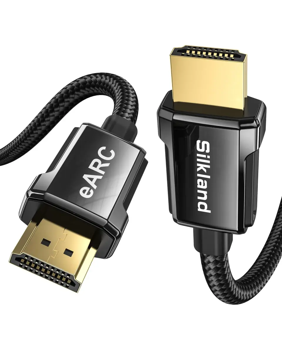 Silkland 8K HDMI 2.1 Cable 2.05m (6.6ft) | Supports 8K@60Hz, 4K@144Hz, eARC, Dynamic HDR, 48Gbps - main product image