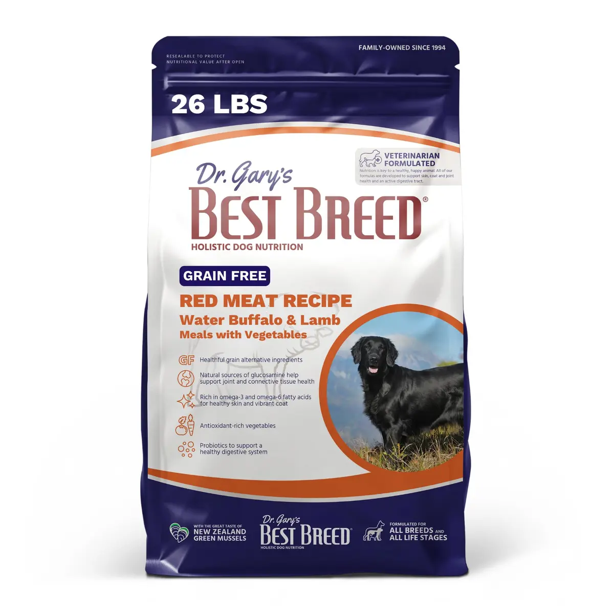Best Breed Grain Free Red Meat Dog Food 26lb | Holistic, Slow-Cooked in USA - main product image