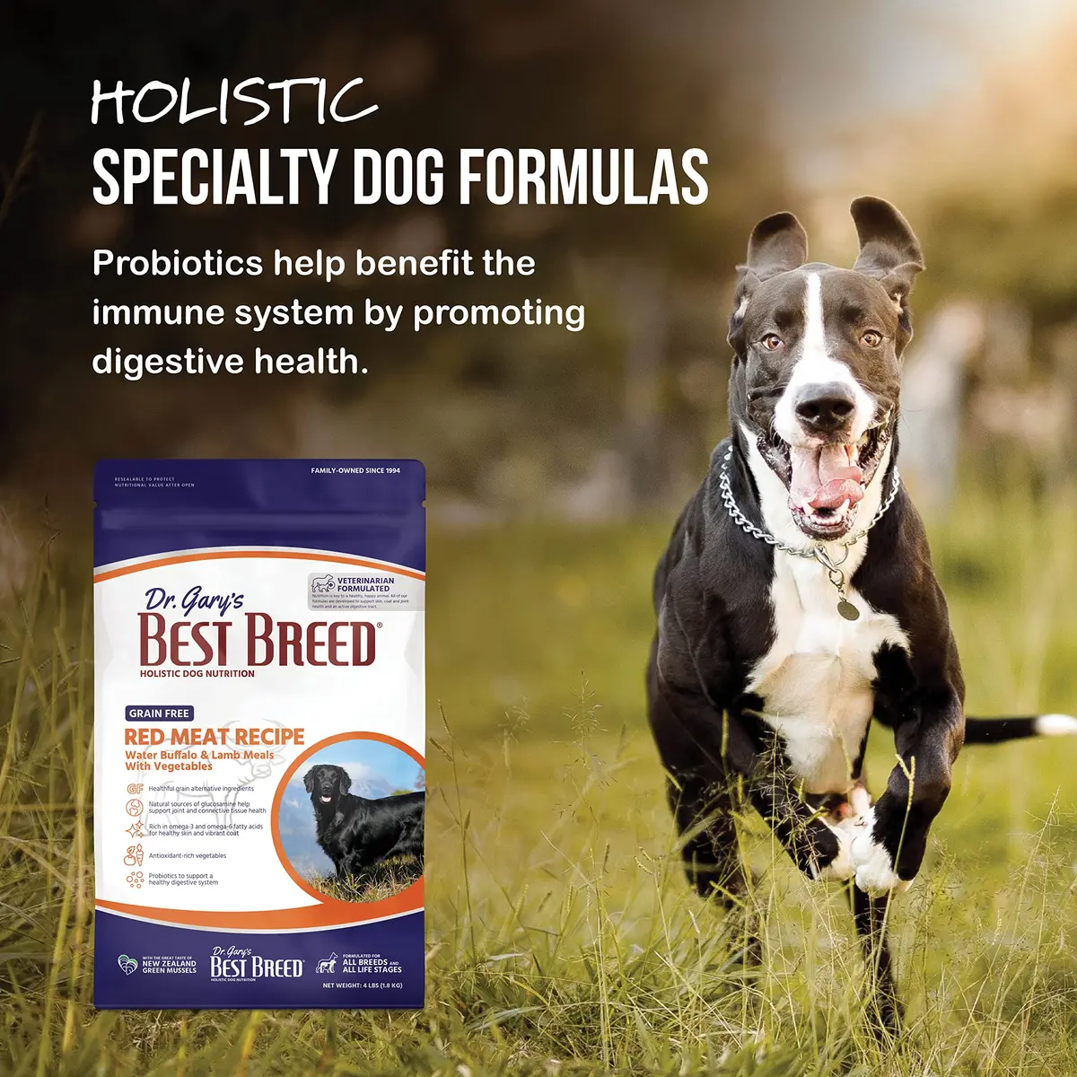 Best Breed Grain Free Red Meat Dog Food 26lb | Holistic, Slow-Cooked in USA - view 4