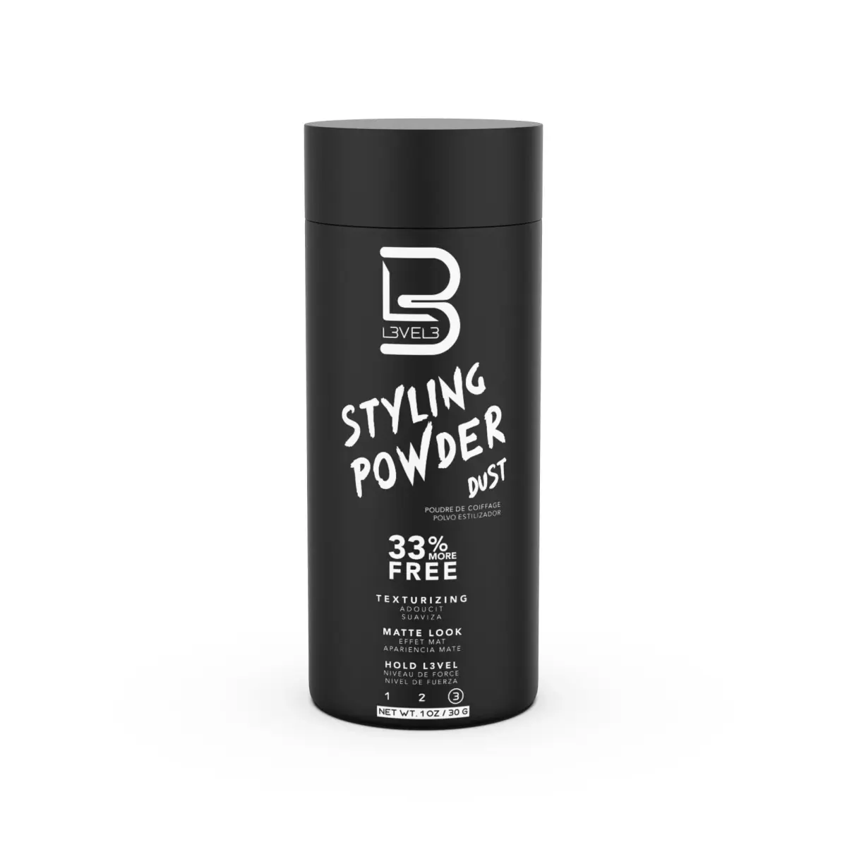 L3 Level 3 Hair Texture Powder for Men, Volume, Natural Look, 30g (1.05 oz) | Matte Finish Styling Agent - view 9
