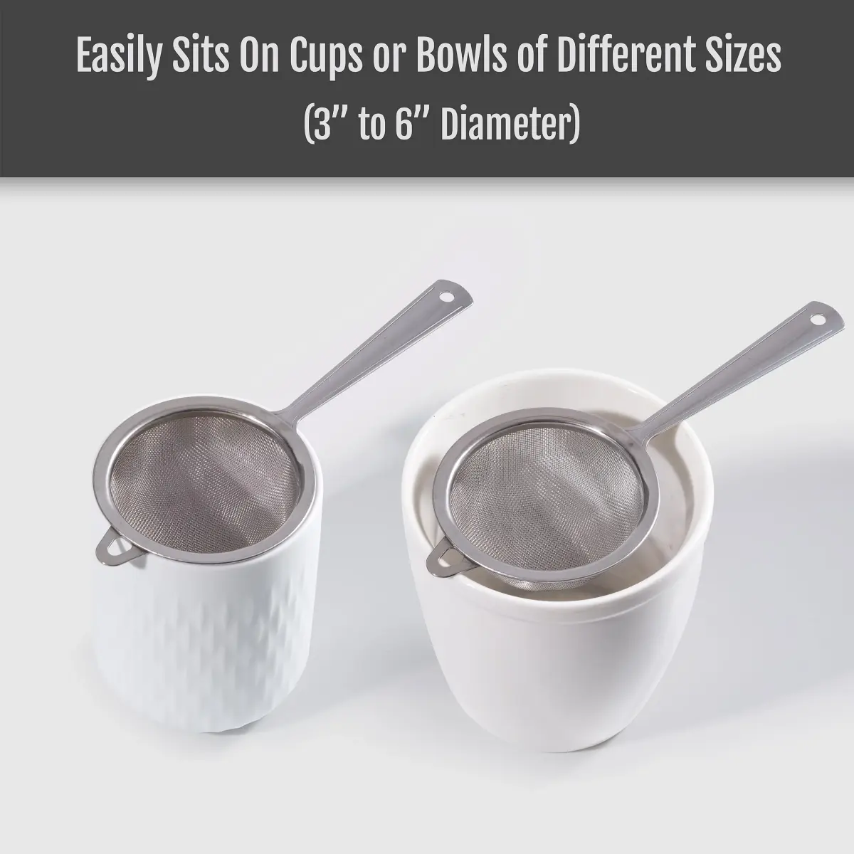 Pure Matcha Sifter | Fine Mesh Tea Strainer | Stainless Steel | 18 cm (7.1 in) - view 3