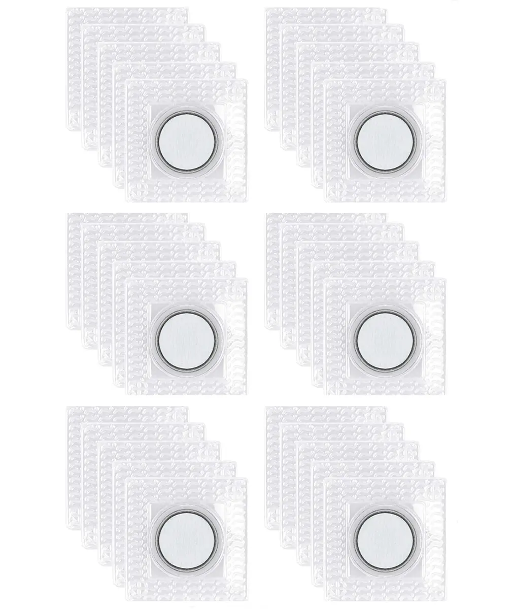 XILEWHZF Hidden Sew Magnetic Snaps 1.18 Inch (3cm) | 30 Pairs Invisible Purse Closure Fasteners | Strong PVC Magnet for DIY Craft Sewing - main product image