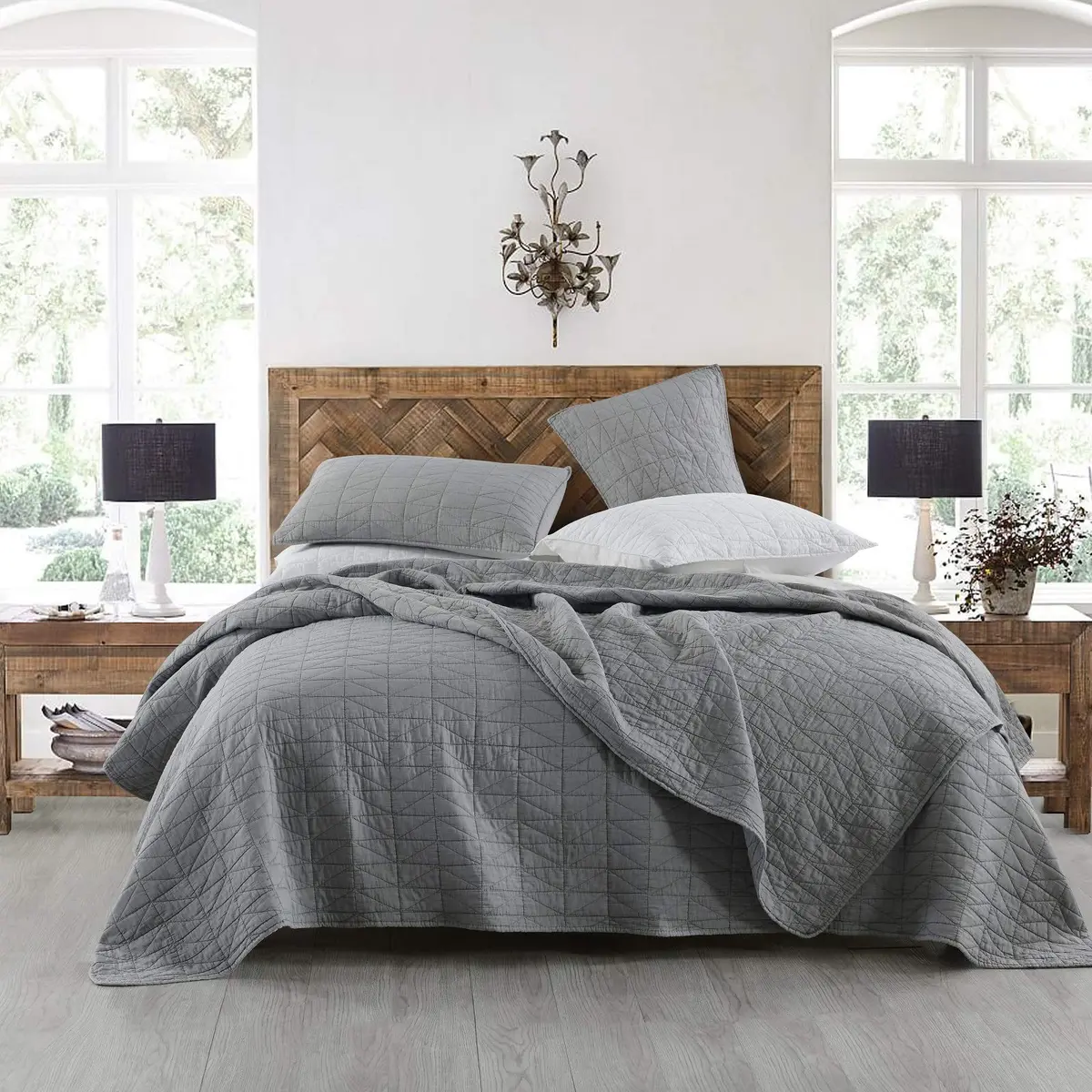 HORIMOTE HOME Quilt Set King Size | Ultra Soft Lightweight Microfiber Bedding - main product image