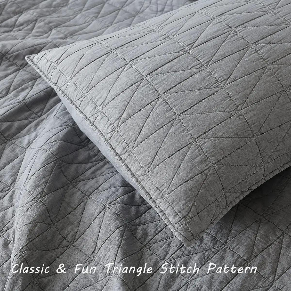 HORIMOTE HOME Quilt Set King Size | Ultra Soft Lightweight Microfiber Bedding - view 5