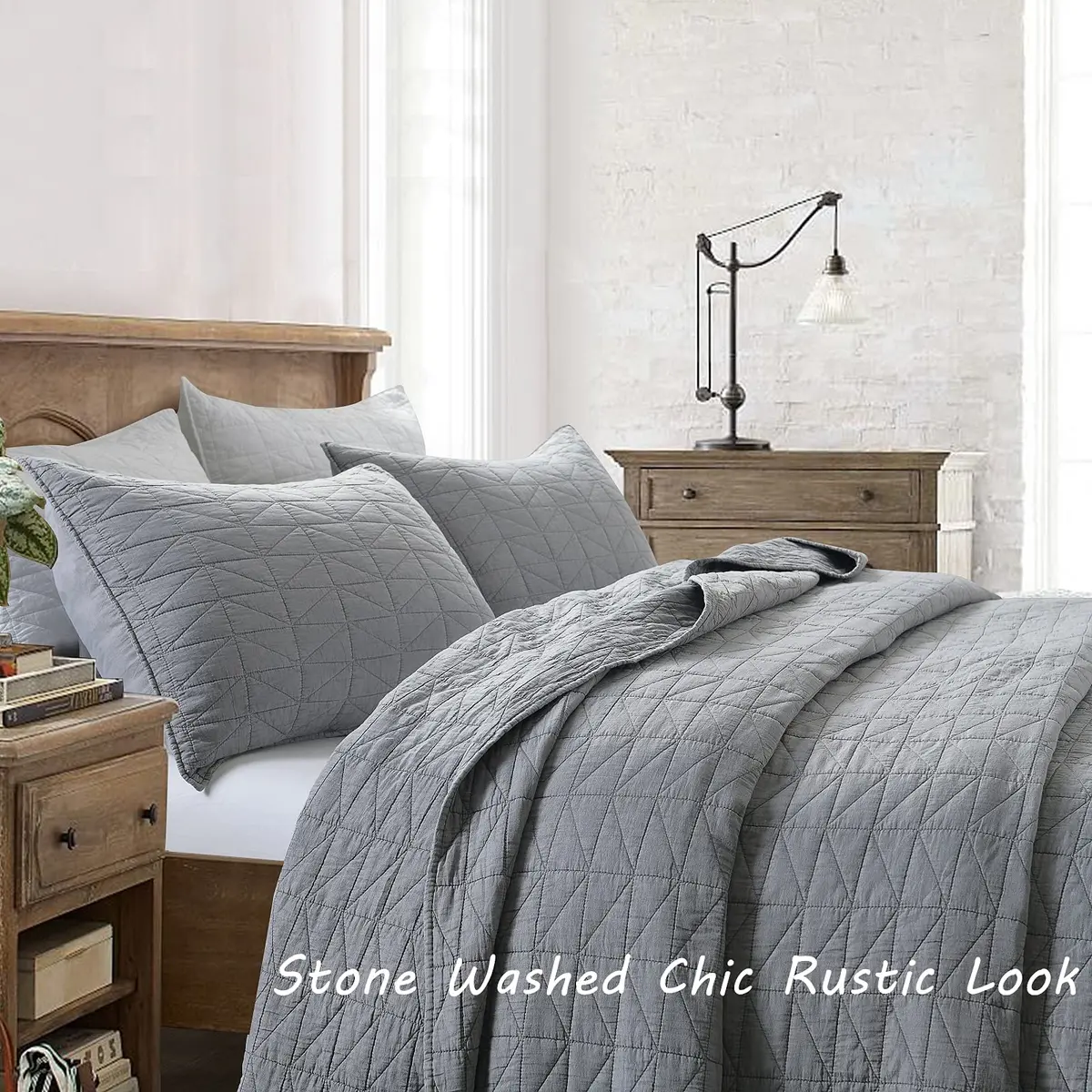 HORIMOTE HOME Quilt Set King Size | Ultra Soft Lightweight Microfiber Bedding - view 2