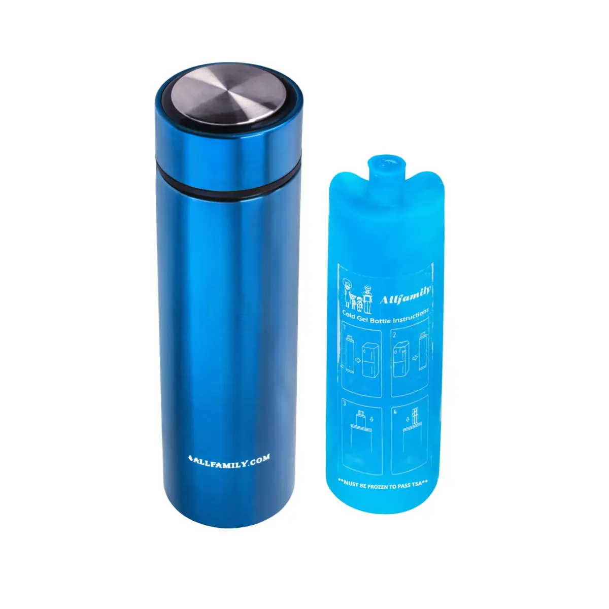 4ALLFAMILY Nomad Insulin Travel Case Cooler Medium Blue | Keeps Medicine Cool for Days (27 Hours) - main product image