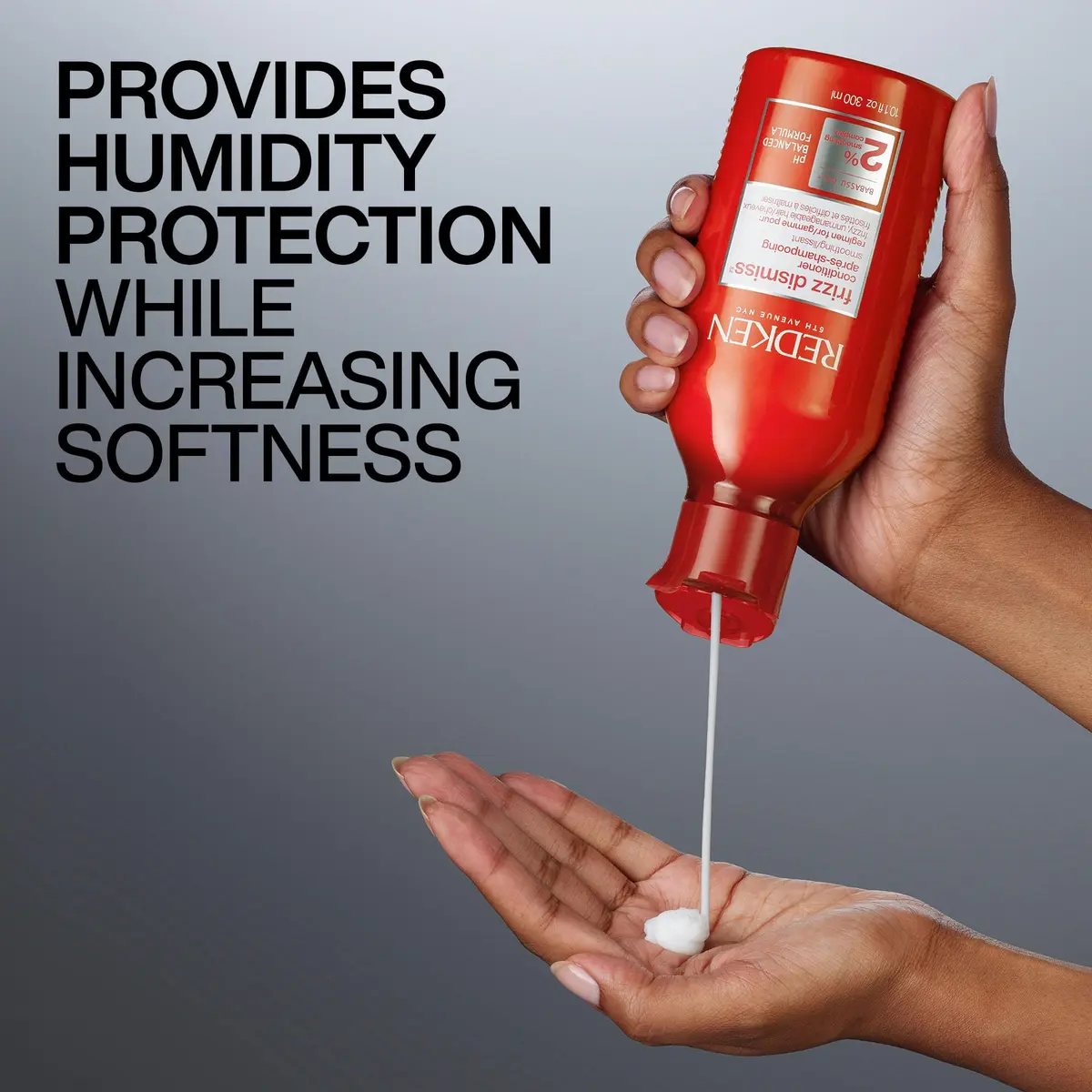 Redken Frizz Dismiss Conditioner – For Frizzy Hair, 300ml (10.1 Fl Oz) | Tames Frizz, Adds Shine - view 5