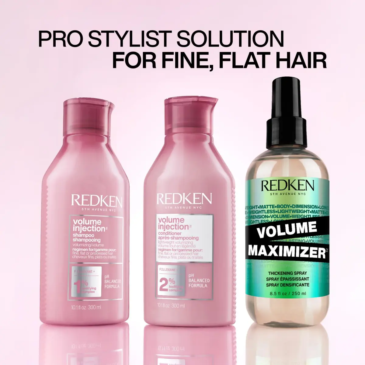 Redken Volume Injection Conditioner – For Fine Hair, 300ml (10.1 Fl Oz) | Lightweight Volumizing Formula - view 5